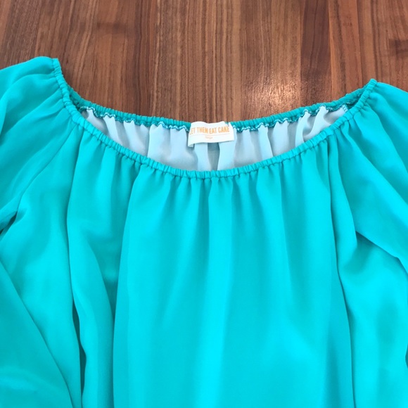 SALE 🎉Stitch Fix LET THEM EAT CAKE green L - Picture 2 of 7